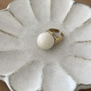 Bague ivoire ball