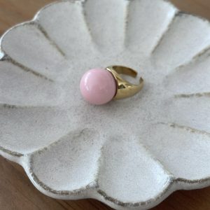 Bague  pink ball