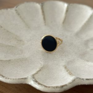 Bague annou Agathe noire
