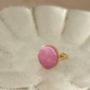 Bague annou quartz rose