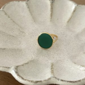 Bague annou Agathe verte