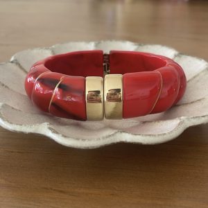 Jonc torsade rouge