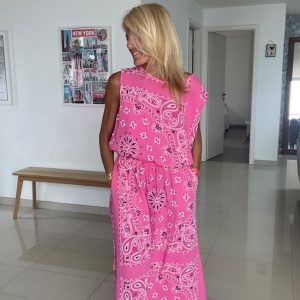 Ensemble bandana rose