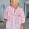 Blouse Iconic oversize rose pastel