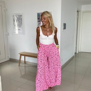 Pantalon Léo kaki oversize