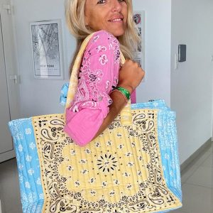 Sac bandana billie jaune / bleu