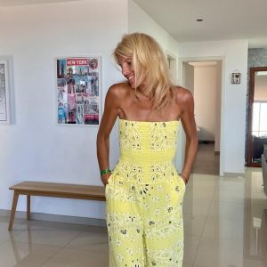 Combi bandeau bandana jaune