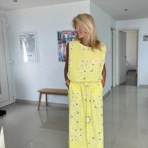 Ensemble bandana jaune