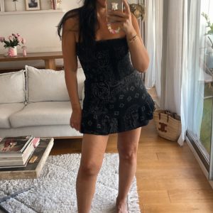 Combi short bandana noire