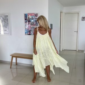 Robe annalisa jaune