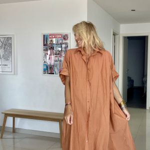 Robe Colette brique