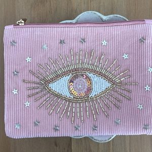 Pochette eyes baby pink