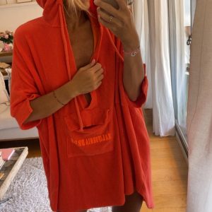 Poncho surf orange