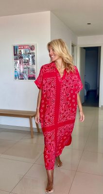 Robe Lily bandana rouge