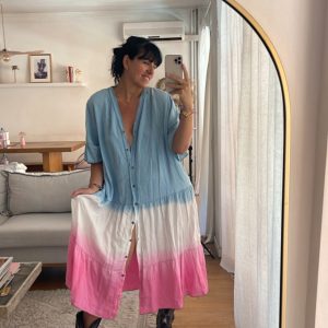 Robe Louisa tie & dye