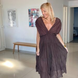 Robe Monica chocolat