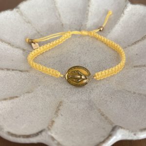 Bracelet madone jaune