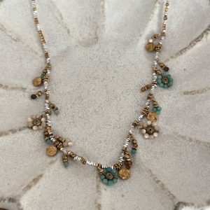 Collier full glitter flower
