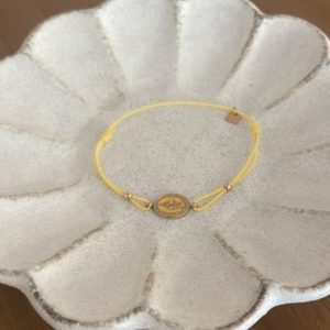 Bracelet mini madone jaune