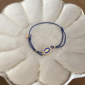 Bracelet mini madone bleu