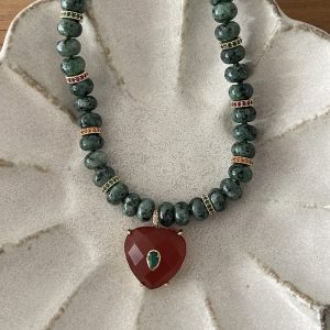 Collier red heart