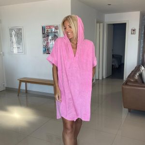 Poncho  surf pink