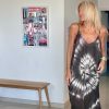 Robe tie & dye chocolat