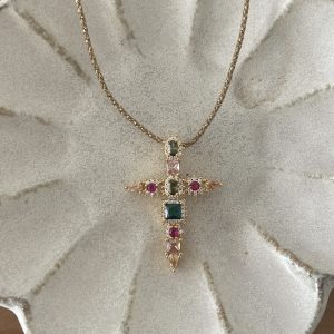 Collier Venise pink