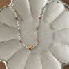 Collier Silver & gold heart