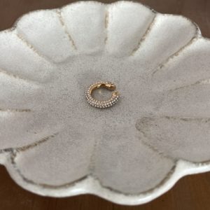 Bague d oreille tube strass