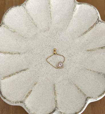Bague Charlotte cœur pink